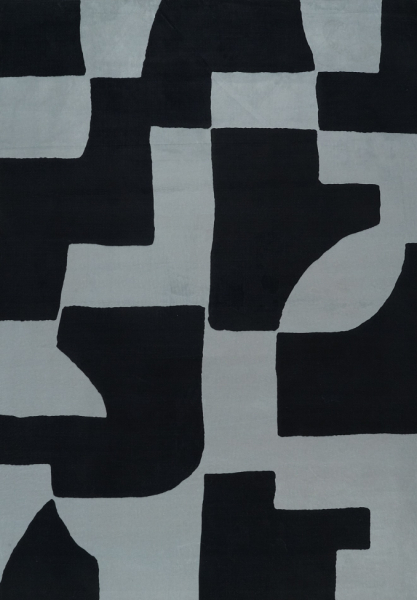 Teppich 'Velenna' - Schwarz/Grau