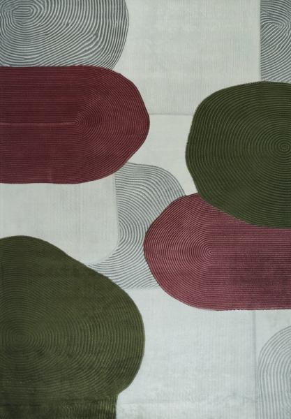 Teppich 'Arvella' - Rot/Grün