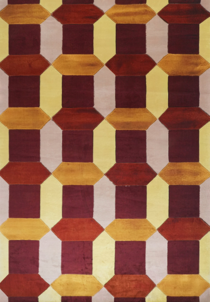 Teppich 'Oralia' 160x230 cm - Rot/Mehrfarbig