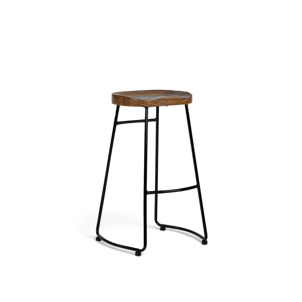 Hocker 'Em' - Natur/Schwarz