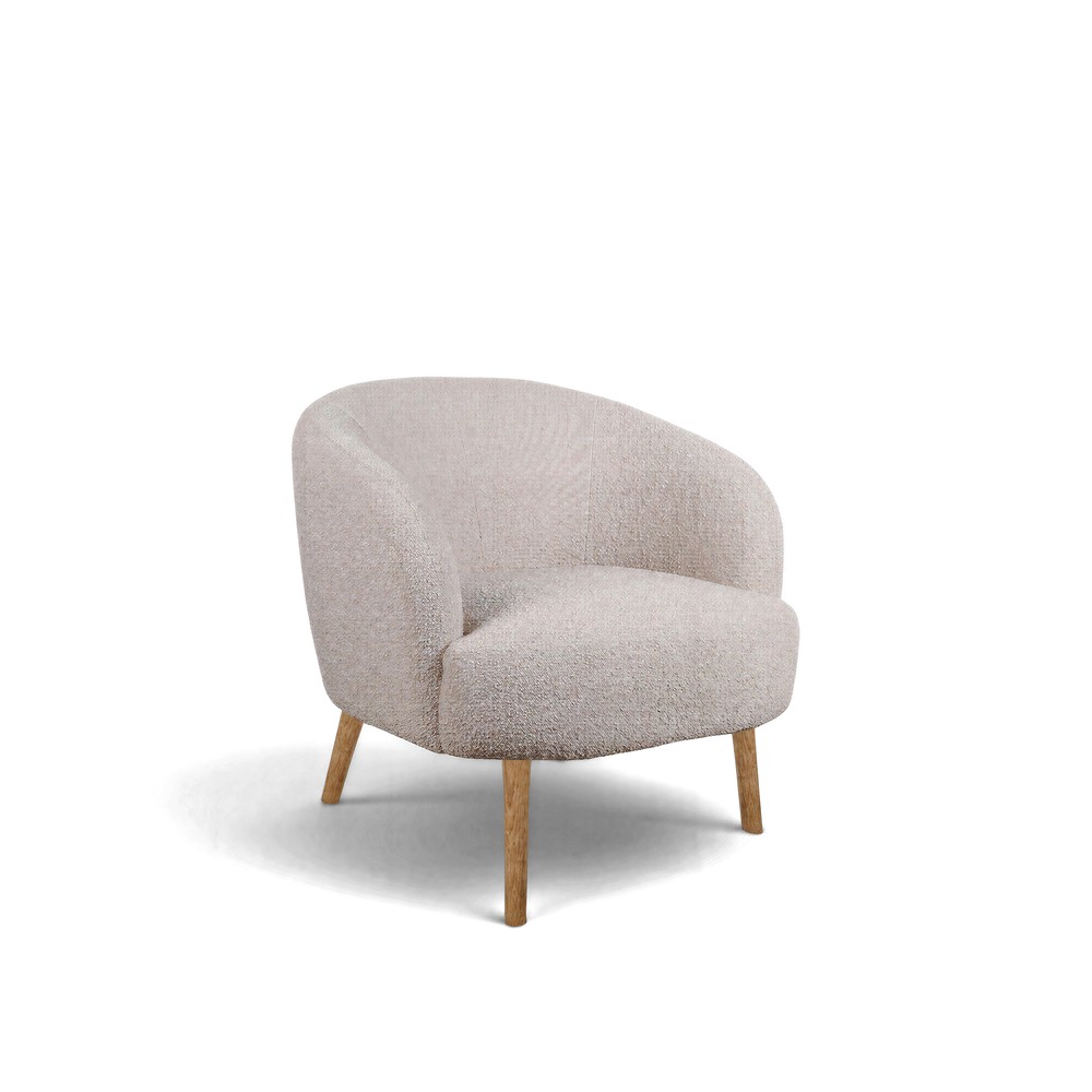 Sessel 'Capri' holzbein - Beige