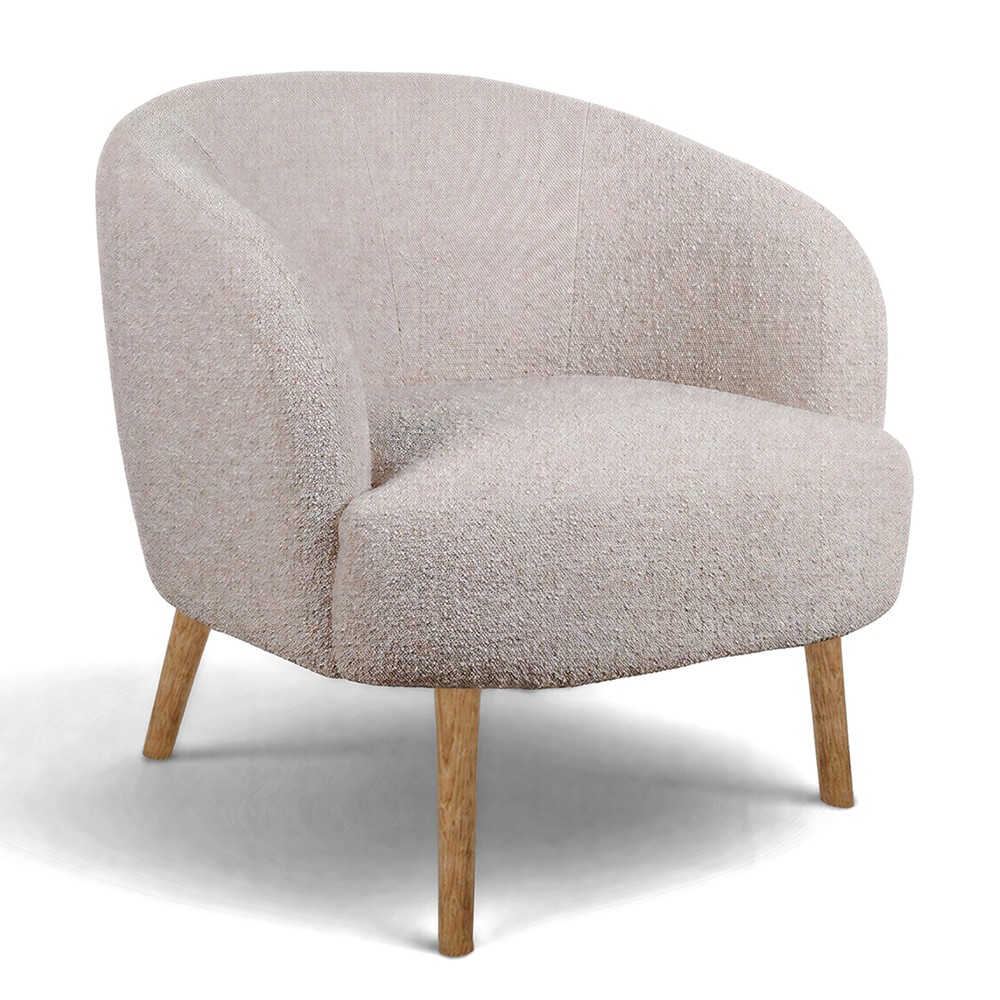 Sessel 'Capri' holzbein - Beige