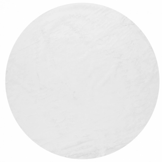 Runder Teppich 'Aranga Super Soft' 120cm – Weiß