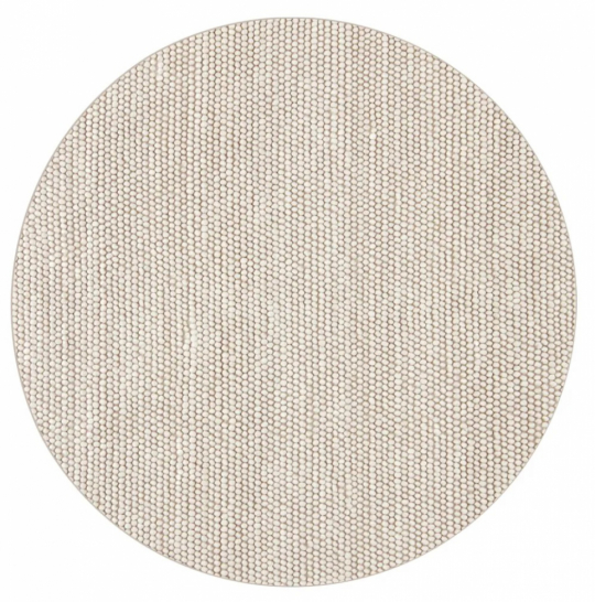 Runder Teppich 'Avafors' 160cm - Beige