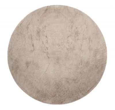 Runder Teppich 'Aranga Super Soft Fur' 160cm – Braun