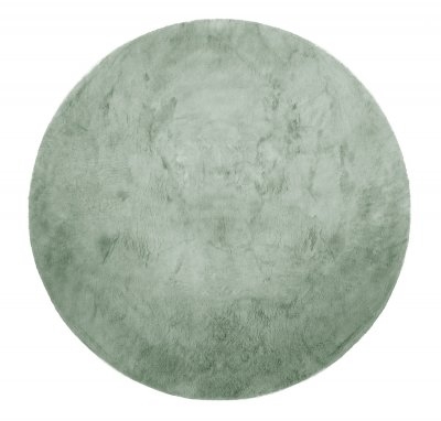 Runder Teppich 'Aranga Super Soft Fur' 160cm – Grün