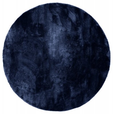 Runder Teppich 'Aranga Super Soft' 200cm - Dunkelblau