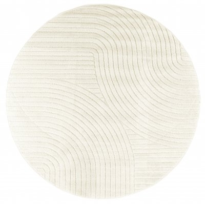Runder Teppich 'Devon' 80cm - Creme