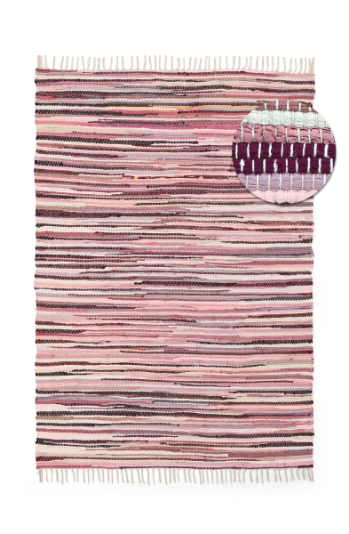 Rya-Teppich 'Fassale Handwoven Wool' – Weiß