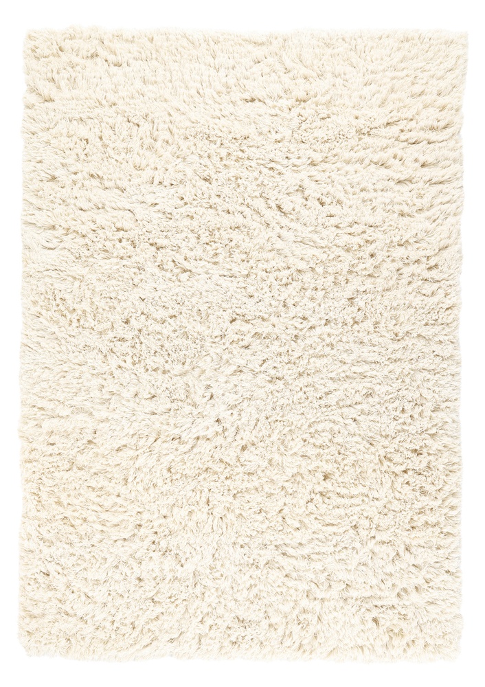 Rya-Teppich 'Fassale Handwoven Wool' – Weiß