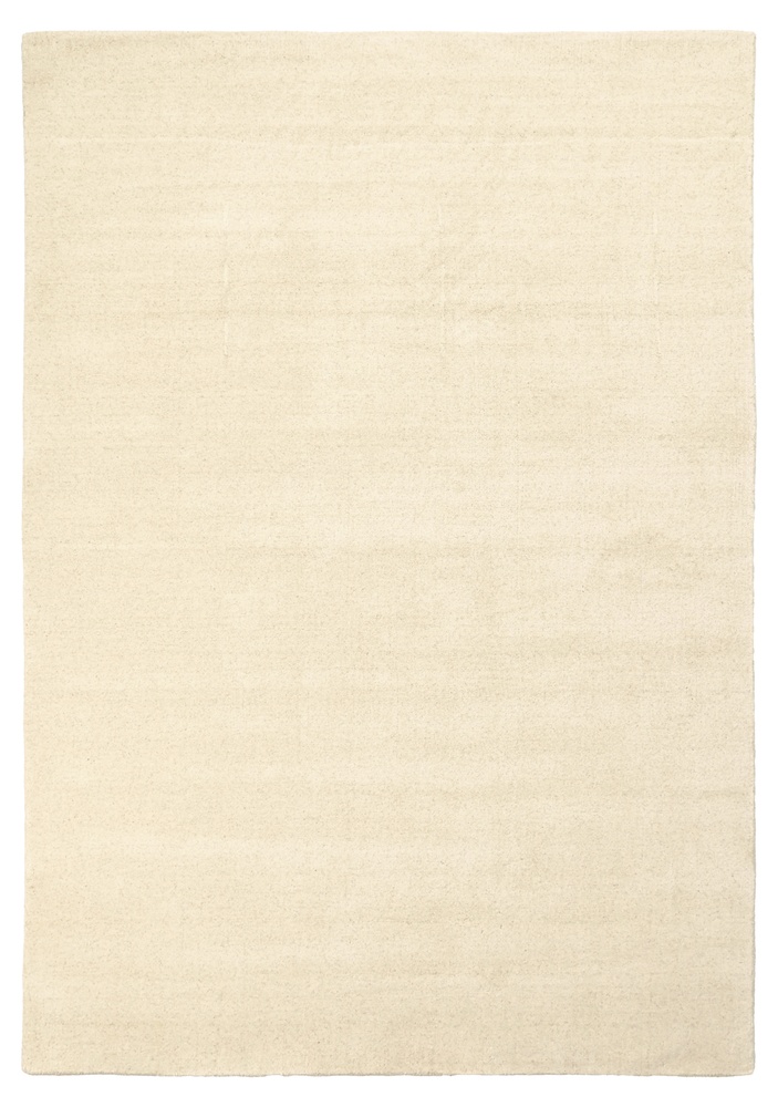 Wollteppich 'Rozen Handloom Wool Premium' - Weiß