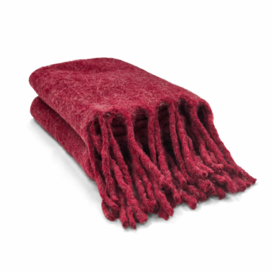 Karostoff 'Samantha' 130x170cm - Dunkelrot