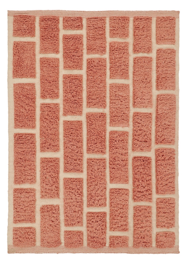 Teppich 'Leknes handgewebte Wolle' - Terrakotta