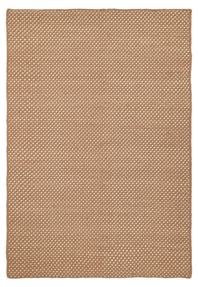 Wollteppich 'Ovelia' - Braun/Weiß