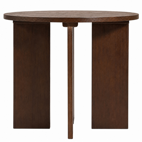 Couchtisch 'Créme' Rund 55 cm - Walnuss
