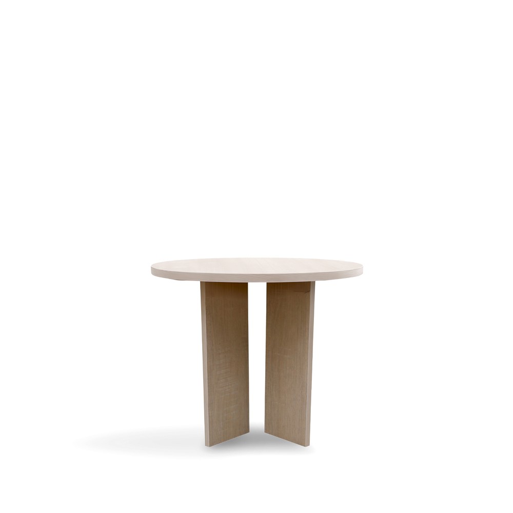 Couchtisch 'Créme' Rund 55 cm - Weiß pigmentiert