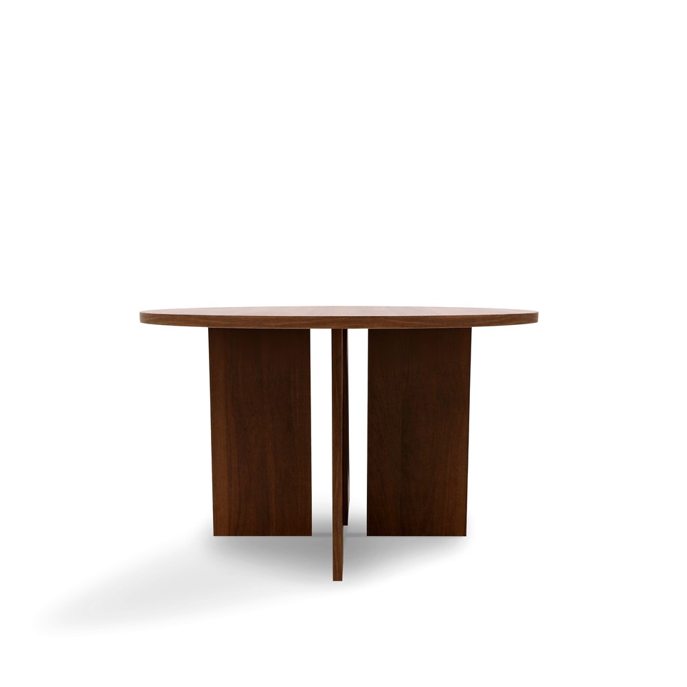 Couchtisch 'Créme' Rund 75cm - Walnuss