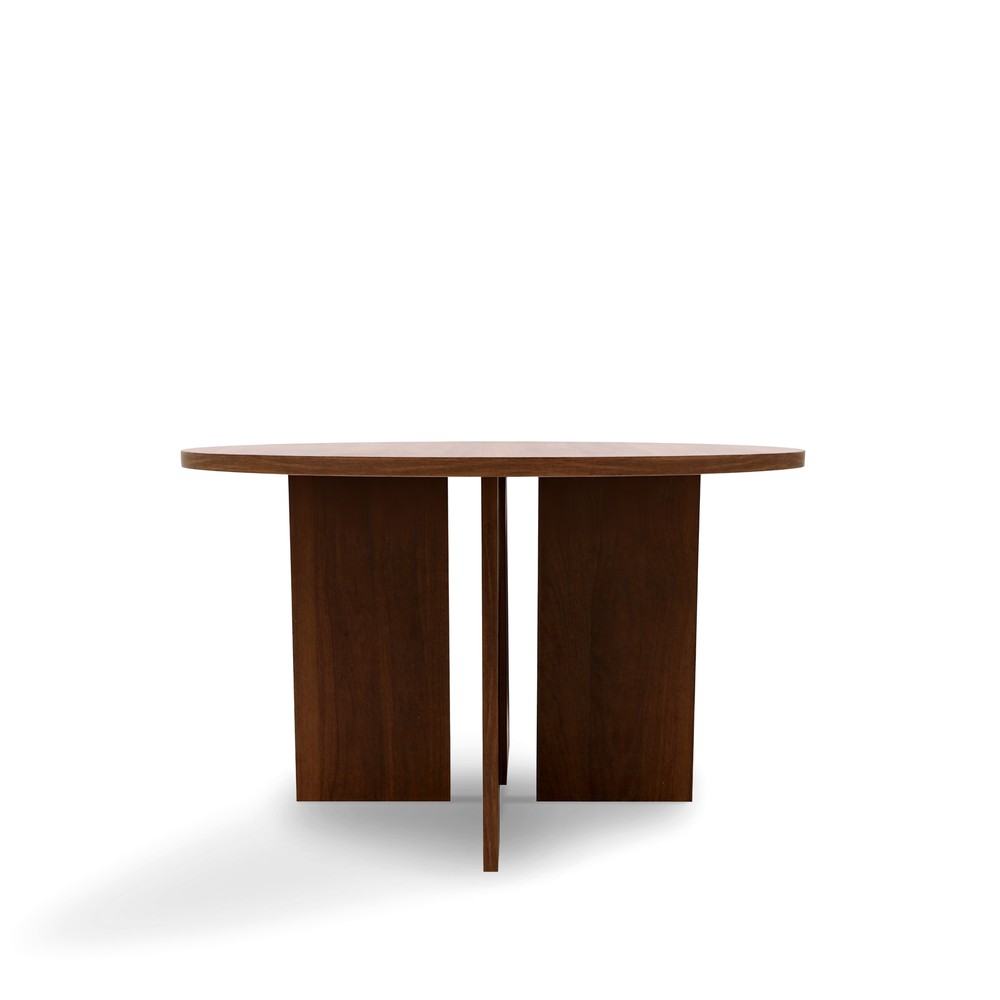 Couchtisch 'Créme' Rund 75cm - Walnuss