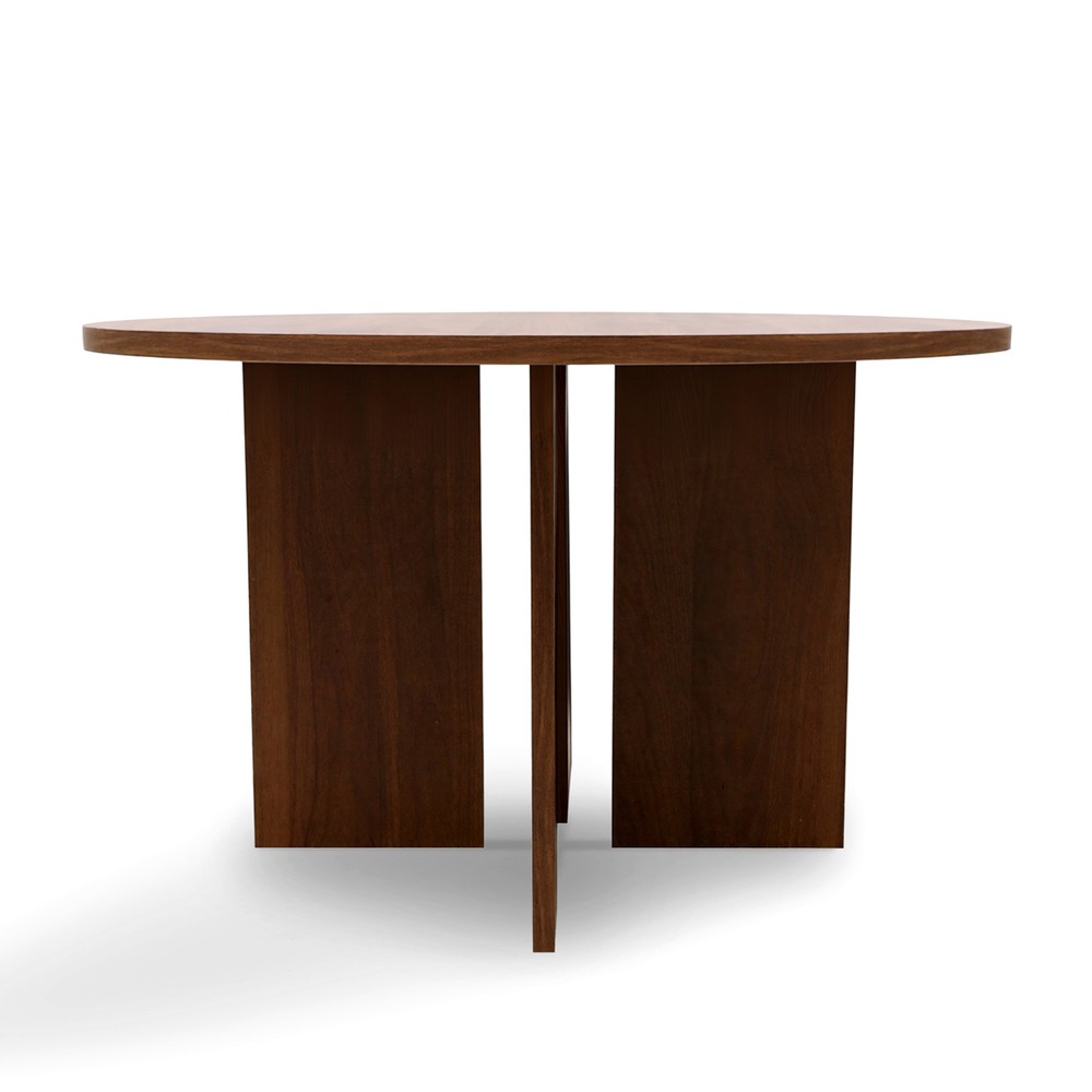 Couchtisch 'Créme' Rund 75cm - Walnuss