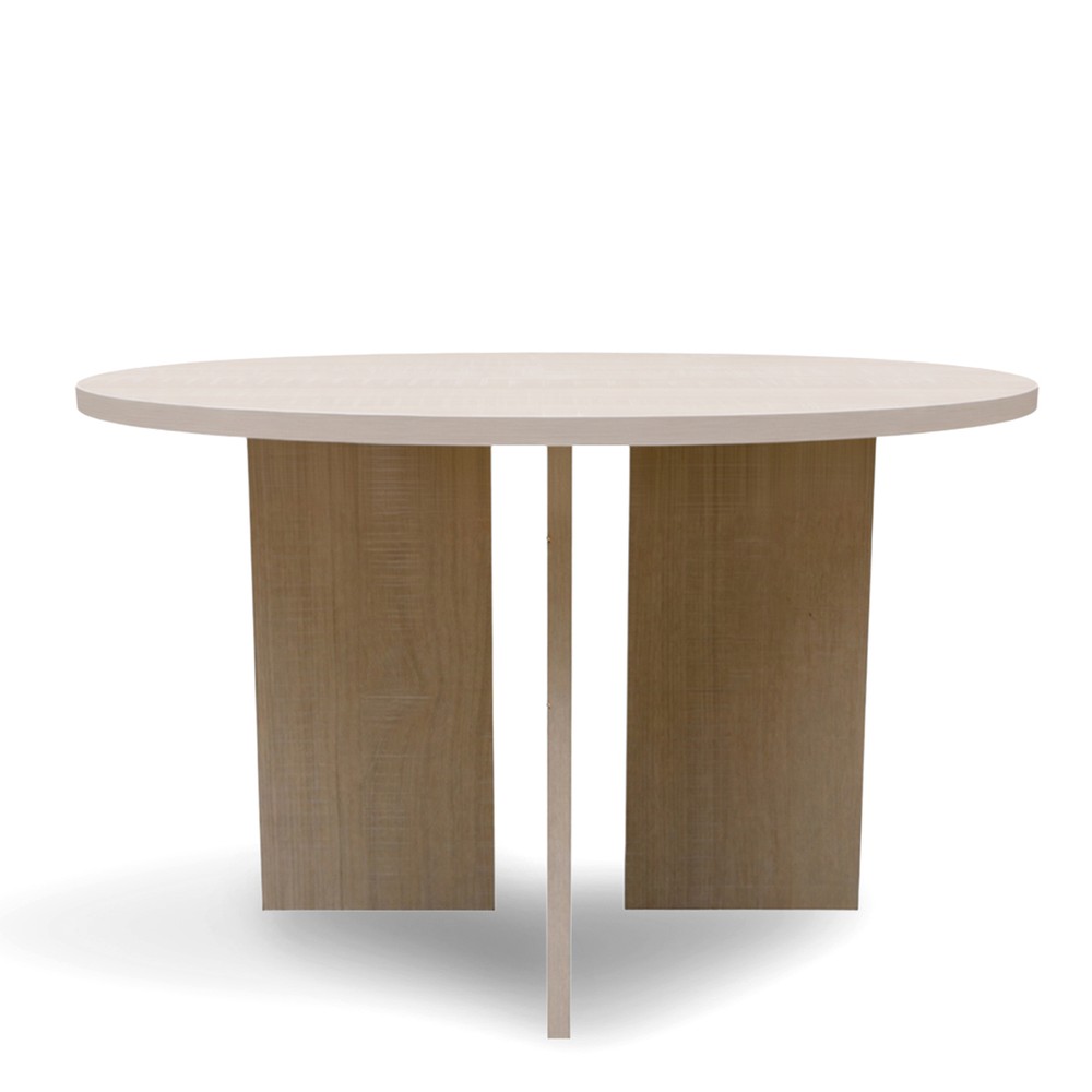 Couchtisch 'Créme' Rund 75cm - Weiß pigmentiert