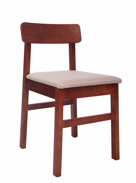 Stuhl 'Ålesund' - Walnuss/Beige