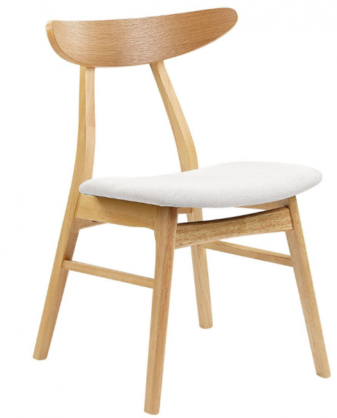 Stuhl 'Asta' - Natur/Hellgrau