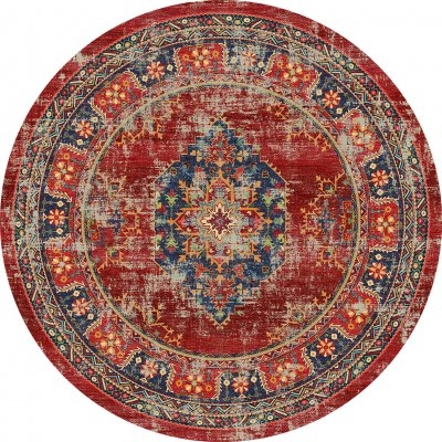Runder Teppich 'Taknis' 240cm - Blau