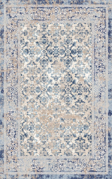 Wilton-Teppich 'Denizli' 130x190cm - Blau