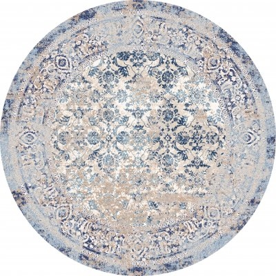 Runder Teppich 'Denizli' 160cm - Blau