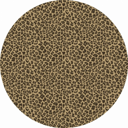 Runder Teppich 'Leopard' 160cm - Braun
