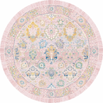 Runder Teppich 'Magnolia' 160cm - Rosa