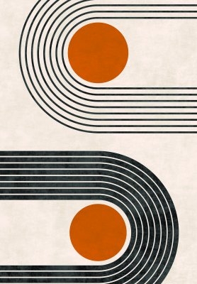 Wilton Teppich 'Moudania' 200x280cm - Beige/SchwarzOrange