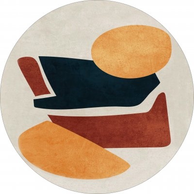 Runder Teppich 'Beira' 120 cm – Mehrfarbig