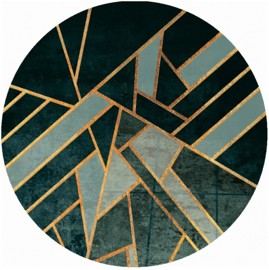 Runder Teppich 'Amasra' 160cm – Grün