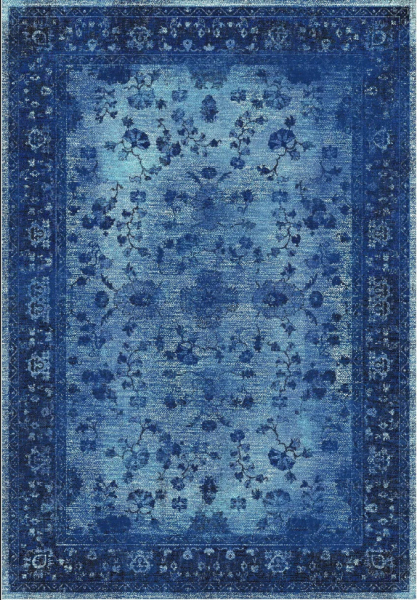 Wilton-Teppich 'Gombalia' 130x190cm – Blau