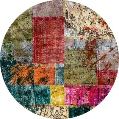 Runder Teppich 'Ariana' 120cm – Mehrfarbig