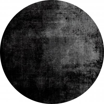 Runder Teppich 'Lynton' 200cm - Schwarz