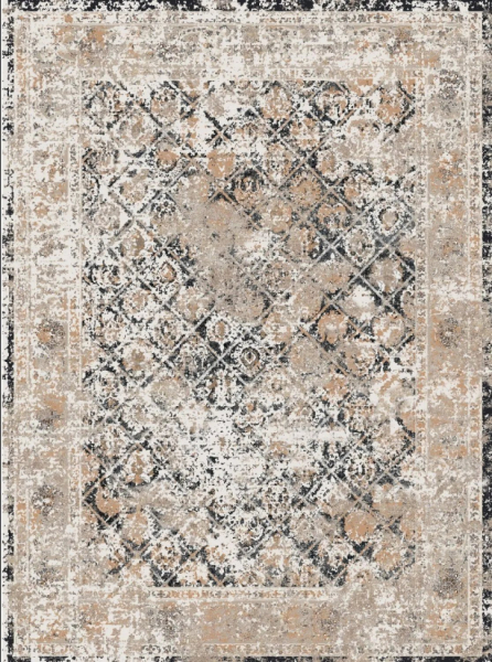 Wilton-Teppich 'Douz' 240x340cm – Schwarz/Mehrfarbig
