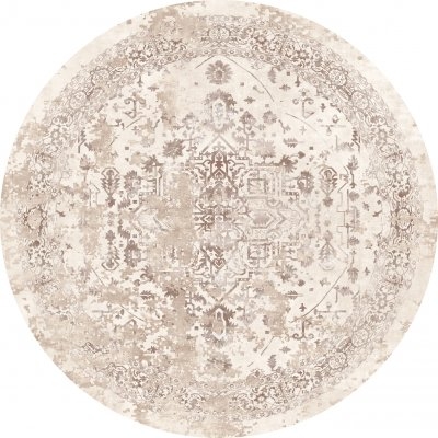 Runde Matte 'Mateur' 200cm - Beige