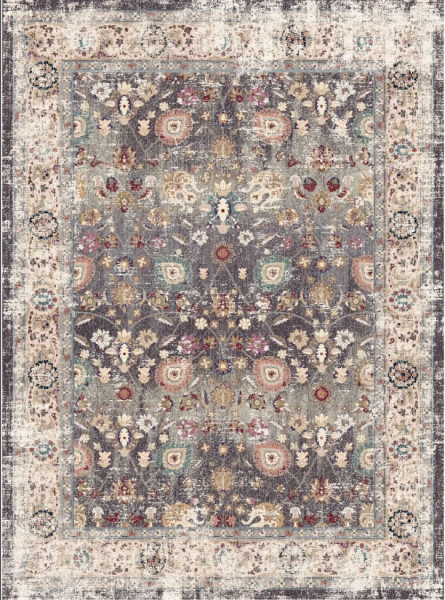 Wilton-Teppich 'Bouhjar' 160x230cm – Grau/Mehrfarbig