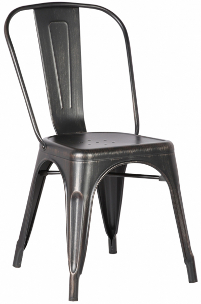 Stuhl 'Montmartre' - Schwarz/Patina