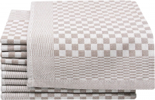 Küchentuch 'Hanni' - Beige/Weiss