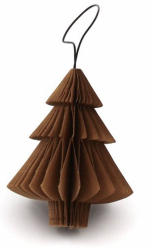 Weihnachtsbaumdekoration 'Baum' - Hellbraun