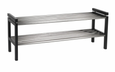 Schuhregal 'Confetti' 100cm - Metall/ Schwarz