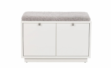 Bank 'Confetti' 70cm - Weiß/Hellgrau