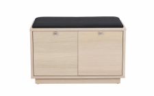 Bank 'Confetti' 70cm - Weiß pigmentiert/Schwarz