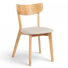 Stuhl 'Saba' – Eiche/Beige