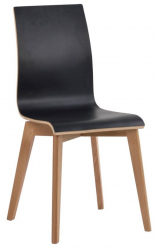 Stuhl 'Gracy' - Schwarz/Eiche