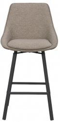 Barhocker 'Alison' - Dunkelbeige