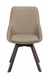 Stuhl 'Alison' Leder - Beige/Braun